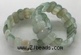 CGB3146 7.5 inches 11*23mm faceted oval agate bracelets