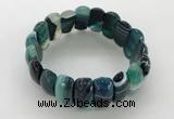 CGB3149 7.5 inches 11*23mm faceted oval agate bracelets