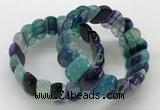 CGB3150 7.5 inches 11*23mm faceted oval agate bracelets