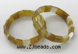 CGB3165 7.5 inches 12*15mm rectangle agate bracelets wholesale