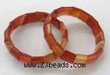 CGB3169 7.5 inches 12*15mm rectangle agate bracelets wholesale