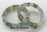 CGB3172 7.5 inches 12*15mm rectangle agate bracelets wholesale