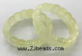 CGB3222 7.5 inches 12*20mm oval lemon quartz bracelets