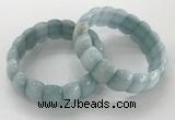 CGB3223 7.5 inches 12*20mm oval imitation aquamarine bracelets