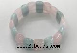 CGB3224 7.5 inches 12*20mm oval mixed gemstone bracelets