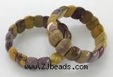 CGB3234 7.5 inches 12*20mm oval mookaite gemstone bracelets