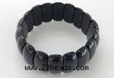 CGB3256 7.5 inches 12*25mm oval blue goldstone bracelets