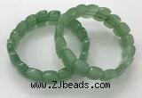 CGB3276 7.5 inches 10*15mm faceted marquise green aventurine bracelets