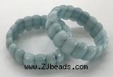 CGB3293 7.5 inches 10*20mm faceted oval imitation aquamarine bracelets