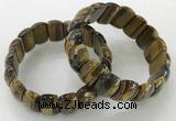 CGB3301 7.5 inches 10*20mm faceted oval yellow tiger eye bracelets