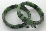 CGB3339 7.5 inches 10*15mm rectangle ruby zoisite bracelets