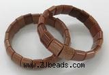 CGB3343 7.5 inches 10*15mm rectangle goldstone bracelets