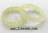 CGB3363 7.5 inches 10*15mm oval lemon quartz gemstone bracelets