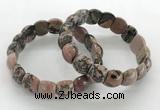 CGB3378 7.5 inches 10*15mm oval rhodonite bracelets wholesale