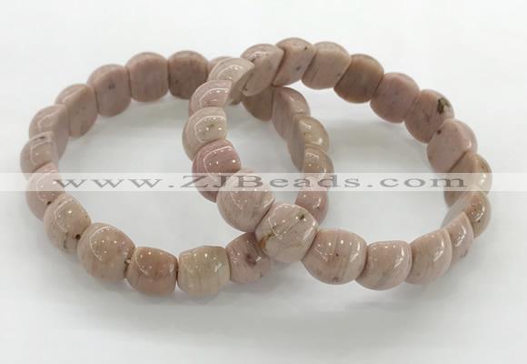 CGB3379 7.5 inches 10*15mm oval rhodochrosite bracelets wholesale