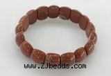 CGB3384 7.5 inches 10*15mm oval red jasper bracelets wholesale