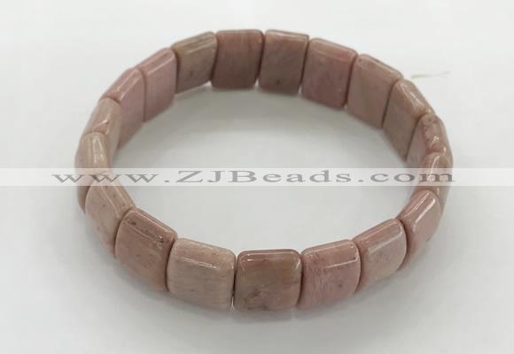 CGB3393 7.5 inches 10*15mm rectangle rhodochrosite bracelets