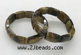 CGB3411 7.5 inches 15*21mm yellow tiger eye gemstone bracelets