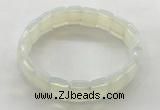 CGB3424 7.5 inches 12*15mm faceted rectangle opal bracelets