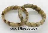 CGB3448 7.5 inches 10*15mm faceted marquise golden tiger eye bracelets