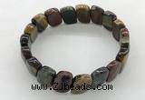 CGB3451 7.5 inches 10*15mm faceted marquise mixed tiger eye bracelets