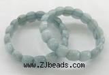 CGB3461 7.5 inches 10*14mm faceted oval imitation aquamarine bracelets