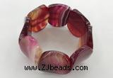 CGB3502 7.5 inches 30*40mm oval agate bracelets wholesale