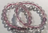 CGB4001 7.5 inches 10mm round rose quartz beaded bracelets