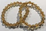 CGB4023 7.5 inches 8mm round citrine beaded bracelets wholesale