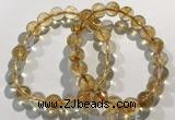 CGB4024 7.5 inches 9mm round citrine beaded bracelets wholesale