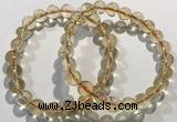 CGB4029 7.5 inches 8mm round citrine beaded bracelets wholesale