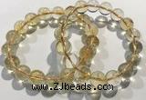 CGB4031 7.5 inches 10mm round citrine beaded bracelets wholesale