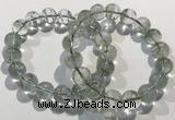 CGB4044 7.5 inches 11mm round green phantom quartz beaded bracelets