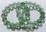 CGB4053 7.5 inches 14mm round green fluorite beaded bracelets