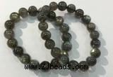 CGB4113 7.5 inches 10mm round labradorite beaded bracelets