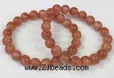 CGB4534 7.5 inches 10mm round golden sunstone beaded bracelets