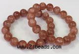 CGB4535 7.5 inches 12mm round golden sunstone beaded bracelets