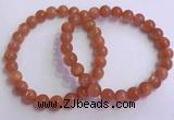 CGB4538 7.5 inches 7mm - 8mm round golden sunstone beaded bracelets
