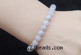 CGB5017 6mm, 8mm round white crazy lace agate beads stretchy bracelets