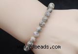 CGB5051 6mm, 8mm round feldspar beads stretchy bracelets