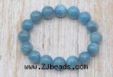 CGB5321 10mm, 12mm round apatite beads stretchy bracelets