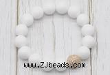 CGB5683 10mm, 12mm candy jade beads with zircon ball charm bracelets