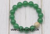 CGB5685 10mm, 12mm candy jade beads with zircon ball charm bracelets