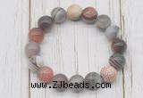 CGB5723 10mm, 12mm botswana agate beads with zircon ball charm bracelets