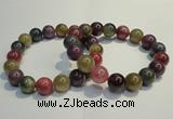 CGB651 7.5 inches 10.5mm - 11mm round natural ruby sapphire bracelet