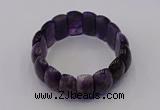 CGB667 7.5 inches 12*25mm amethyst gemstone bracelet