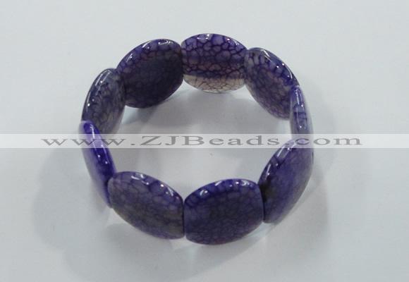 CGB702 8 inches 25*30mm agate gemstone bracelet wholesale