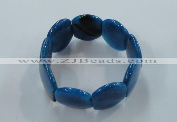 CGB703 8 inches 25*30mm agate gemstone bracelet wholesale