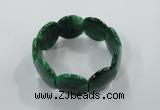 CGB704 8 inches 25*30mm agate gemstone bracelet wholesale