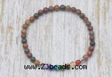 CGB7068 7 chakra 4mm picasso jasper beaded meditation yoga bracelets